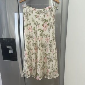 Floral Cream Skirt